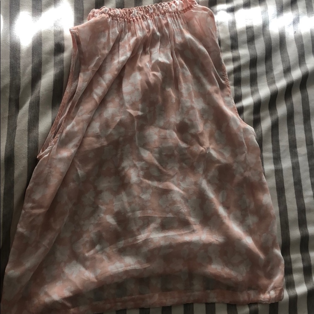 pink and white floral pattern bella dahl blouse